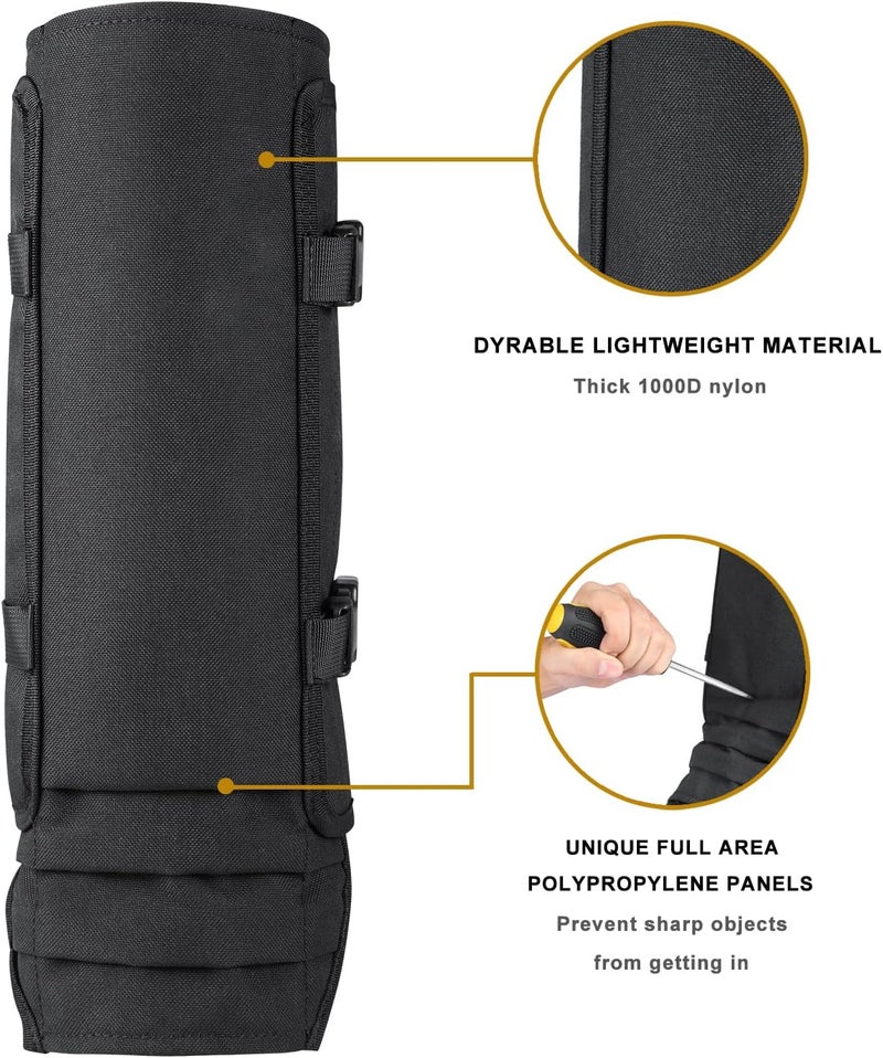 HUNTARMOR Snake Gaiters Leg Guards: Waterproof Snake Chaps for Hunting, Adjustable Leg Gaiter Snake Bite Protection for Lower Legs, Lightweight Flexible Design Snake Guards Fits Men & Women - Image 4